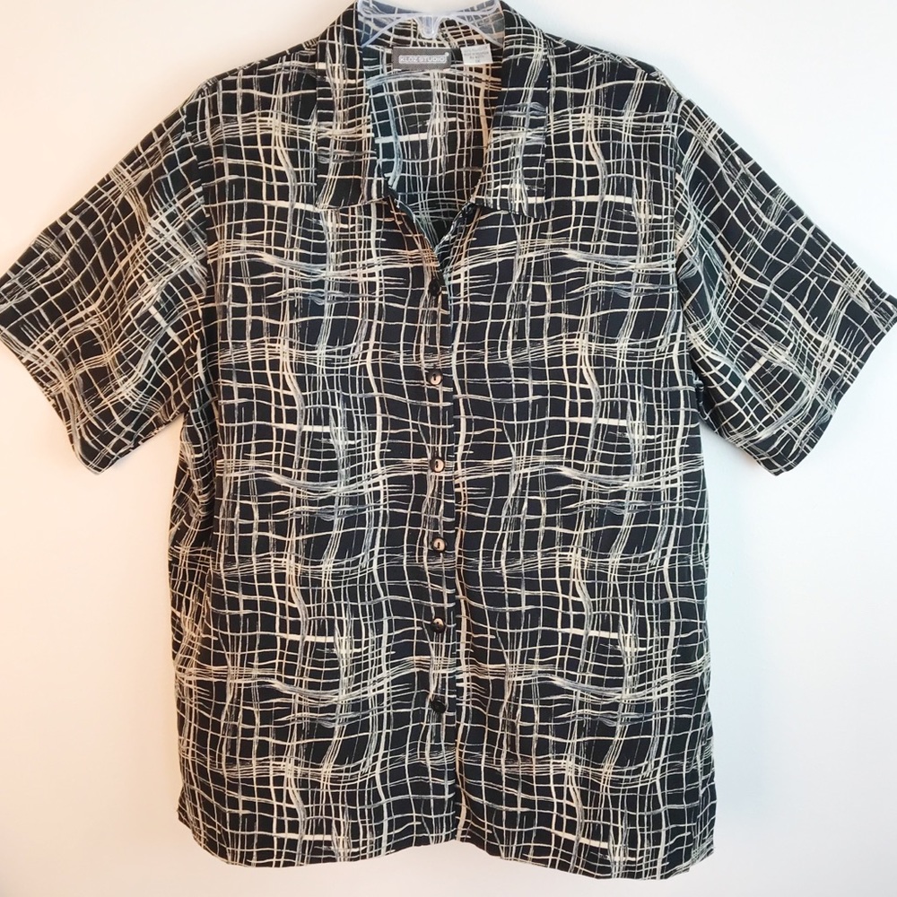 Kloz Studio women’s plus size camp shirt